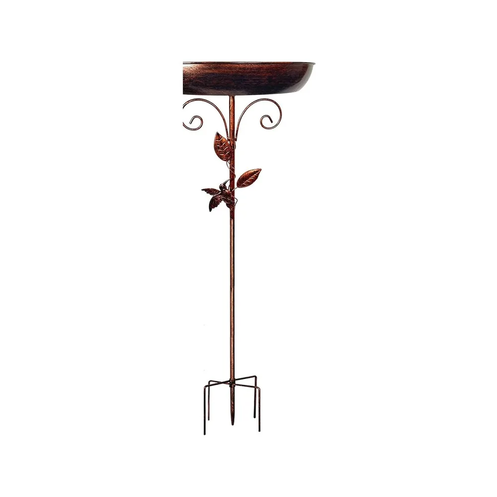 Vintage Iron Pedestal Bird Bath